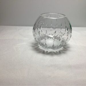 Elegant Clear Crystal Rose Bowl/vase, unbranded Beautiful